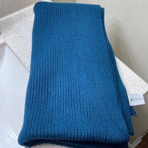 Athleta Shaker Stitch Scarf Turquoise